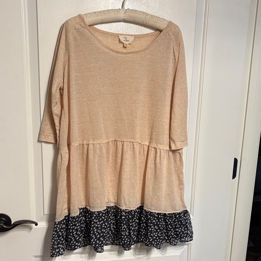 T2love Peach Top Women’s Cottagecore Small